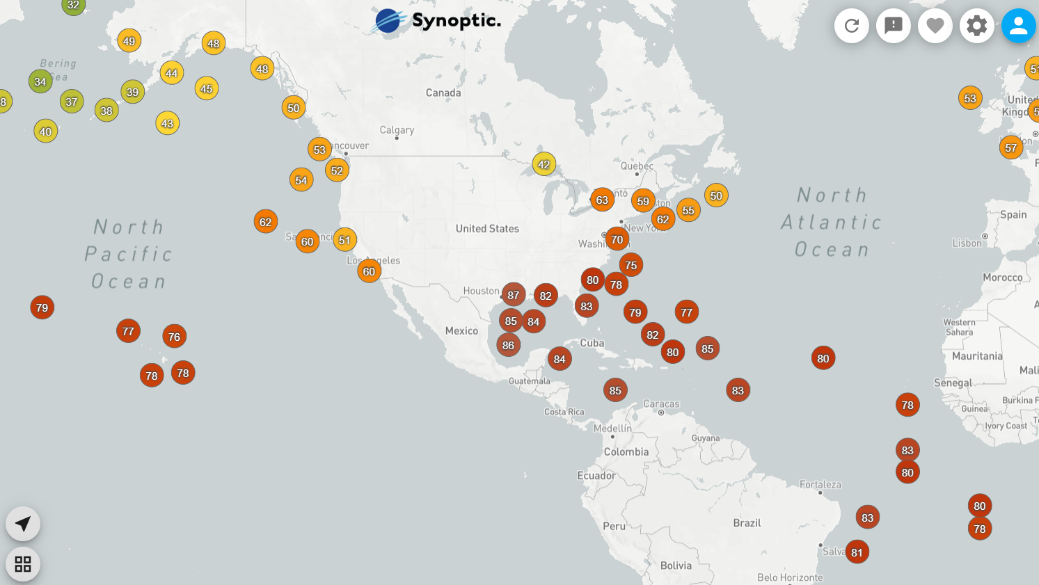 Synoptic Data Viewer - NDBC network