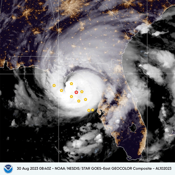 Hurricane Idalia Satellite Image