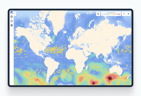 Weather dashboard Spotter data