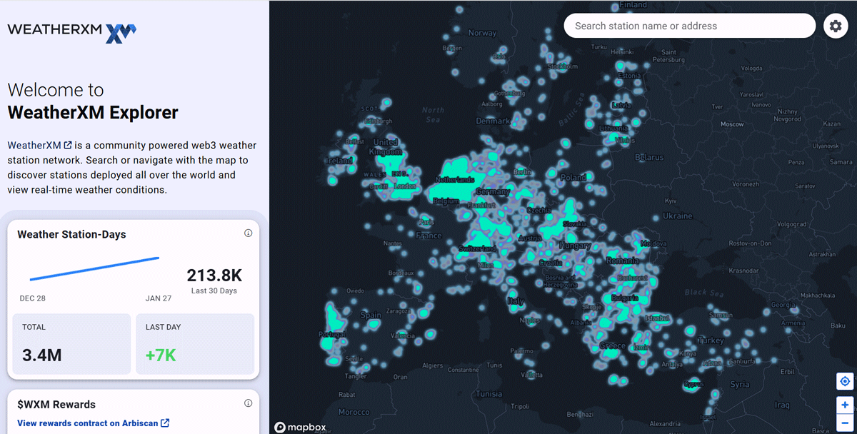 WeatherXM data