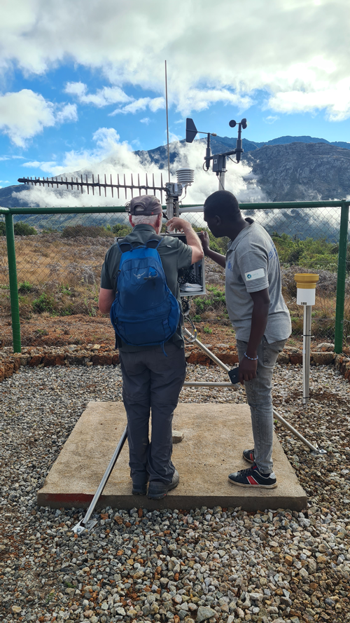 Mt. Mulanje weather station installation