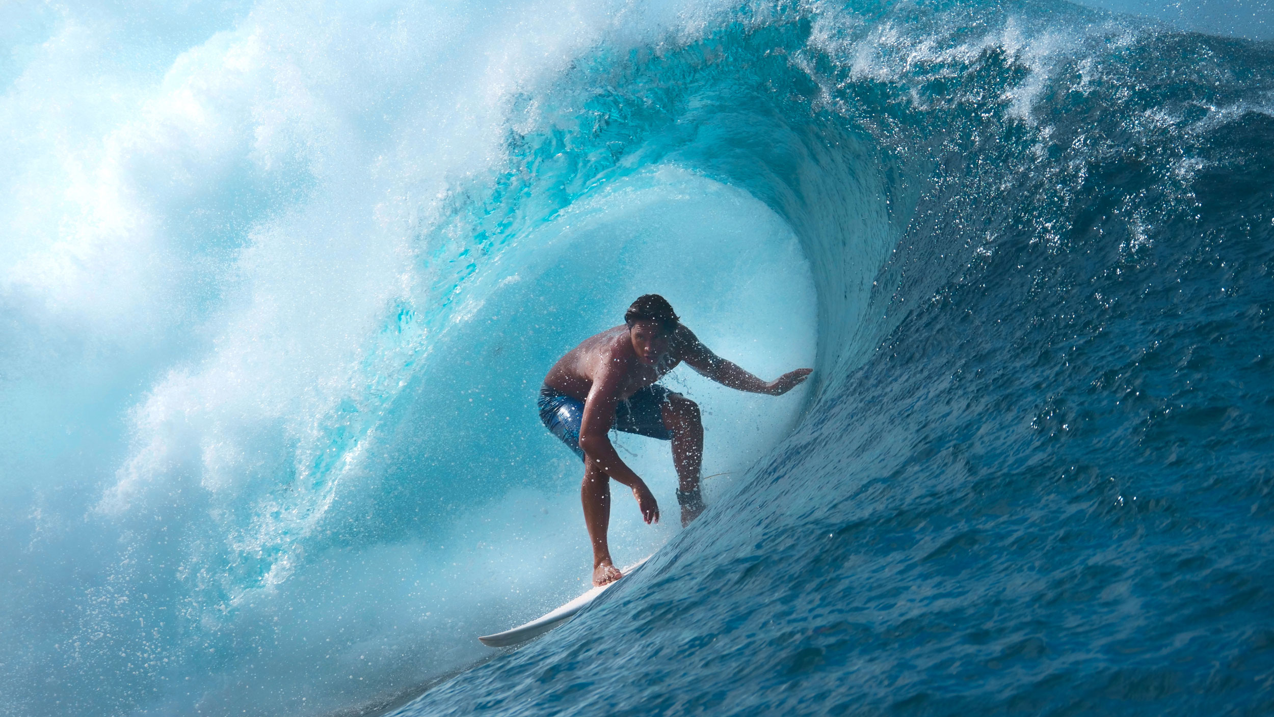 Surfer in wave